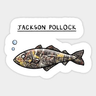 Jackson the Pollock Sticker